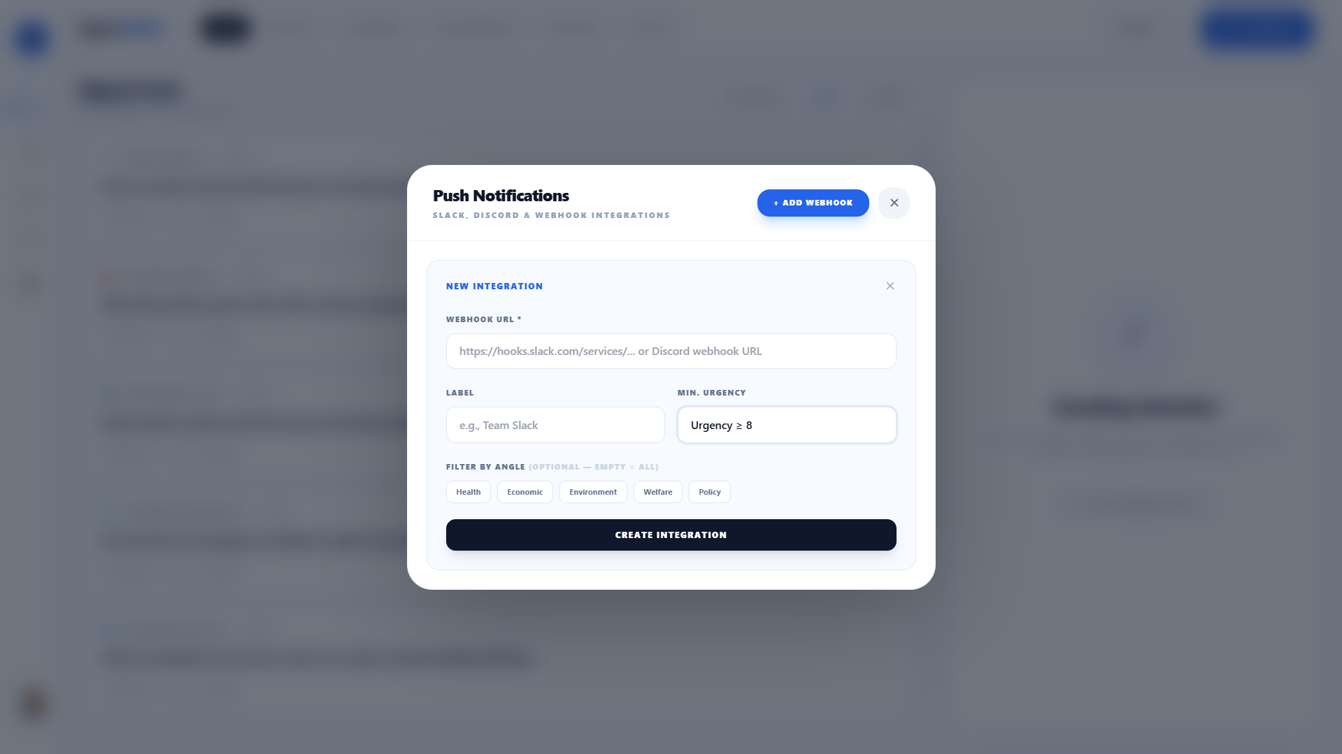 Push Notifications Integration